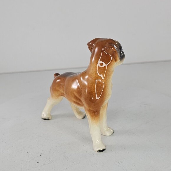 Coopercraft Boxer Dog Figurine Ceramic Made In England Vintage Collectible 4" - Picture 4 of 8